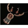 Image 1 : Zuni Coral Necklace & Earrings