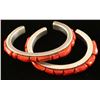 Image 1 : Lot of 2 Mediterranean Coral Cuffs