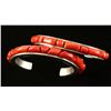 Image 2 : Lot of 2 Mediterranean Coral Cuffs