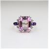 Image 1 : Dramatic Kunzite, Diamond and Amethyst