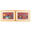 Image 1 : Collection of 2 Tempera on Paper