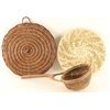 Image 1 : Lot of (2) Navajo Basketry Trays