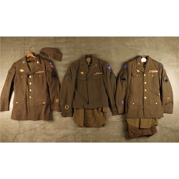 Lot of 3 WWII US Uniforms