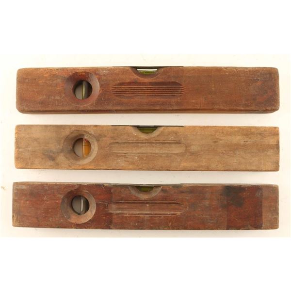 Lot of (3) Wooden Winchester Levels