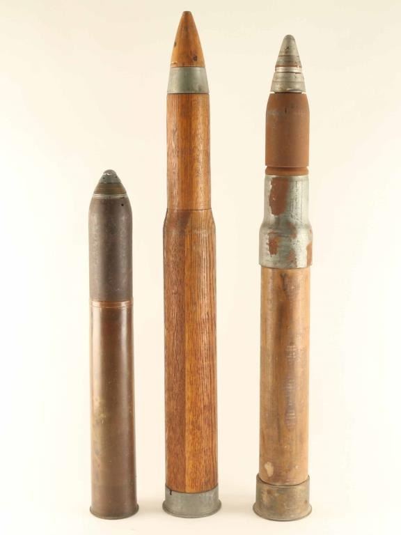 Lot of 2 WWII 5 INCH TRAINING SHELLS