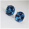 Image 2 : Beautiful London Blue Topaz Earrings
