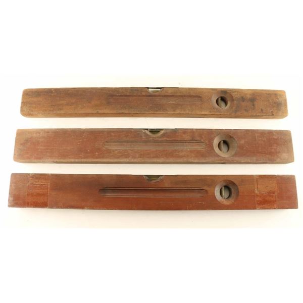 Lot of (3) Wooden Winchester Levels