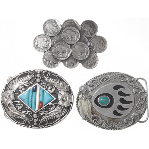 Lot of 6 Belt Buckles