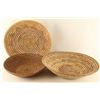 Image 1 : Lot of (3) Navajo Basketry Meal Trays