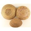 Image 3 : Lot of (3) Navajo Basketry Meal Trays