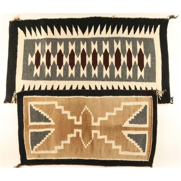 Lot of 2 Small Navajo Rugs