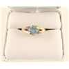 Image 1 : 10K Gold Aquamarine Ring