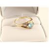 Image 2 : 10K Gold Aquamarine Ring