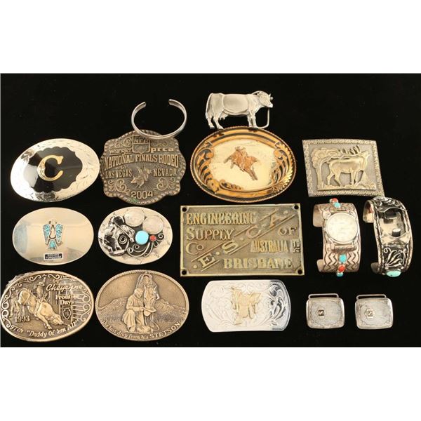 Belt Buckle & Jewelry Lot