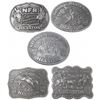 Image 1 : Lot of (5) Hesston Rodeo Belt Buckles