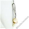 Image 5 : 14kt White Gold 0.55 ctw Diamond & Tri-Color Pearl Tulip Flower Pendant Necklace