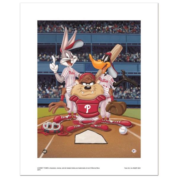 "At the Plate (Phillies)" Numbered Limited Edition Giclee from Warner Bros. with