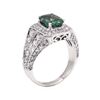Image 5 : 3.36 ctw Rectangular Cushion Brilliant Alexandrite And Round Brilliant Cut Diamo