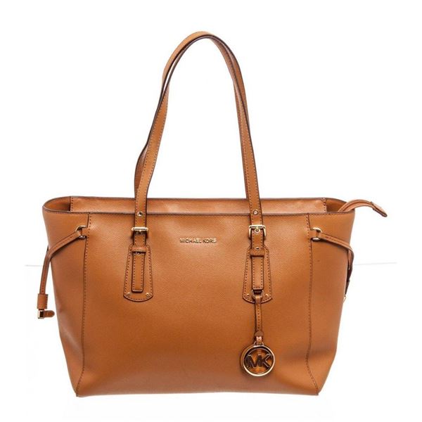 Michael Kors Brown Leather Large Shoulder Bag