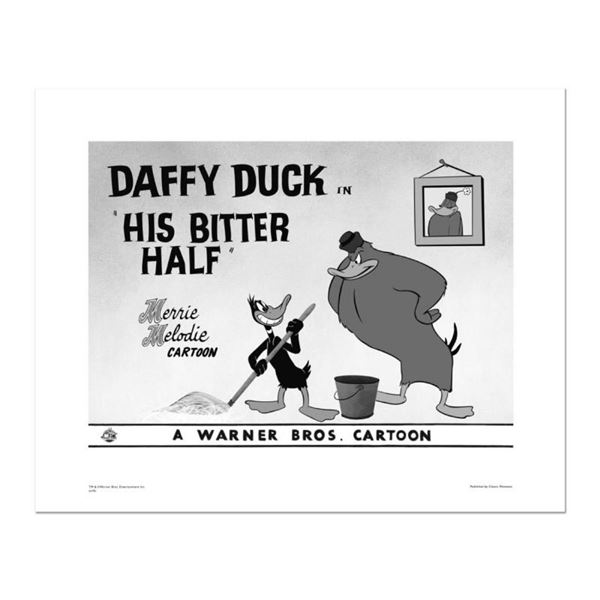 "His Bitter Half, Daffy Duck" Numbered Limited Edition Giclee from Warner Bros.