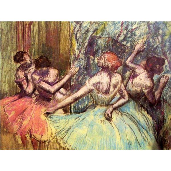 Edgar Degas - Four Dancers Behind The Scenes #2