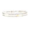Image 1 : Fancy Link Men's Bracelet - 14KT Yellow and White Gold