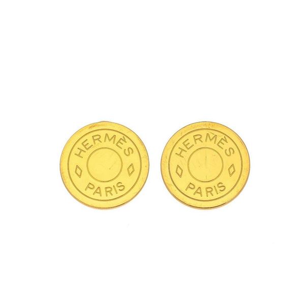 Hermes Gold Clou de Selle Earrings