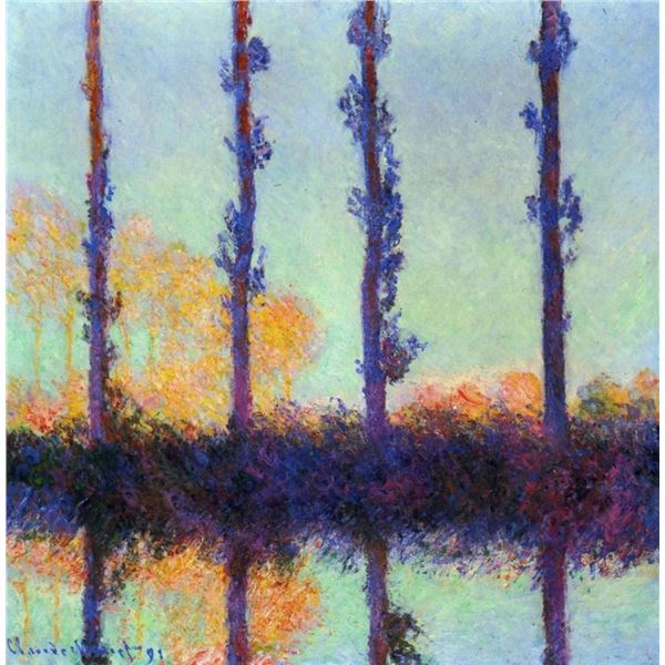 Claude Monet - Four Poplars