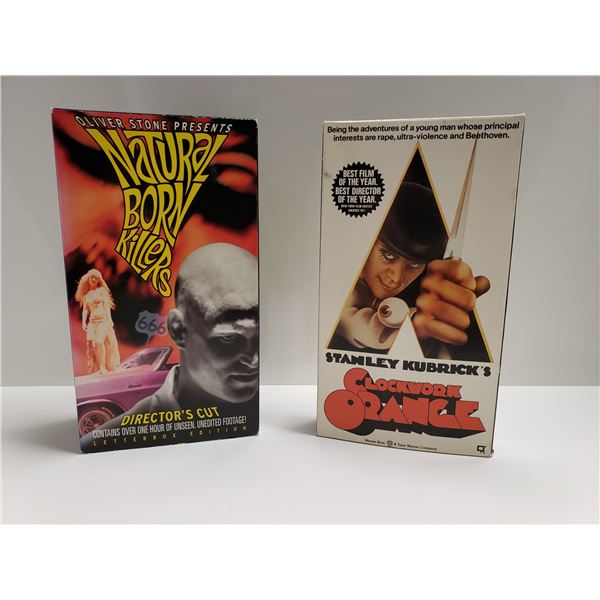 VHS Natural Born Killers & Clockwork Orange