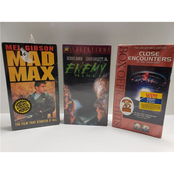 3 Sealed Sci-fi VHS