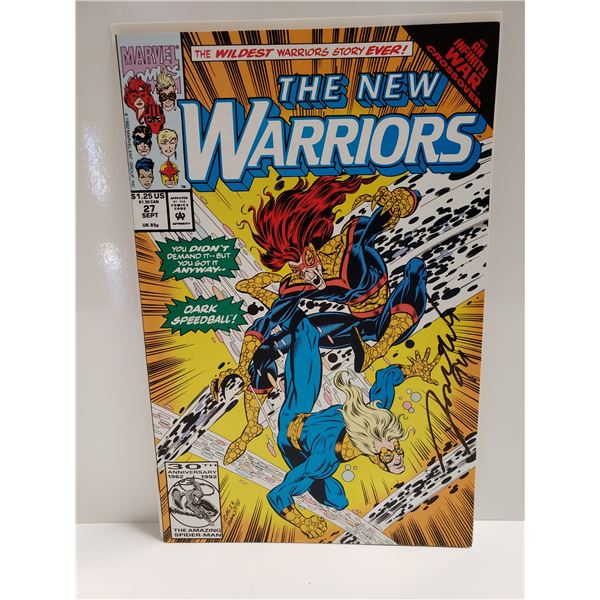 1992 New Warriors 1 27 Signed