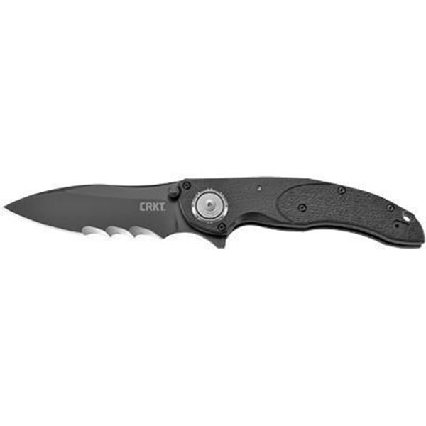 CRKT LINCHPIN BLACK W/ VEFF SERR 3.7