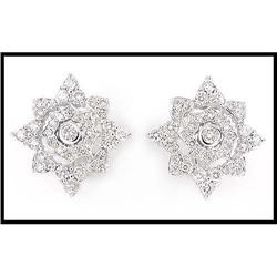 1.39 Carat Diamond Snowflake Earrings(price was#1674191