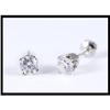 Image 1 : 14K White Gold Diamond Studs #1674603