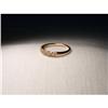 Image 1 : Estate 14K Pink Rose Gold Diamond Band Ring  #1674754
