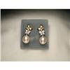 Image 1 : 18K Diamond Cultured Pearl Butterfly Earrings #1674807