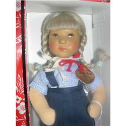 Kathe Kruse Olga MIB blonde with pigtails #1687950