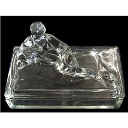 Crystal CLEOPATRA Depression Glass Dresser Jar #1688191