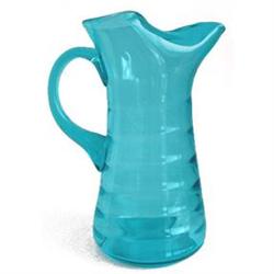 Blue West Virginia Glass Lemonade Pitcher #1688211