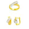 Image 1 : 14K Gold Ring and Earrings Set #1688626