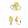 Image 1 : 14K Gold Ring and Earrings Set #1688635