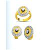 Image 1 : 14K Gold Ring and Earrings Set #1688649