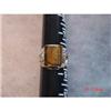 Image 1 : Estate 10kt RING Men Tiger Eye Intaglio Warrior#1702522