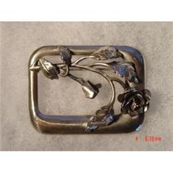 Danecraft Sterling Brooch 1940s Floral Design #1702568