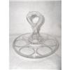 Image 1 : Glass Beverage Serving Plate Decorative Handle #1702595