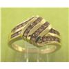 Image 1 : 14K Yellow Gold Channel Set PINK CZ Ring Sz 8 #1702601