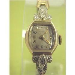 Vintage 14K Gold Ladies Wittnauer Wrist Watch #1702607