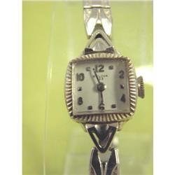 Art Deco 18K WG Ladies Bulova 23  Wrist Watch #1702608
