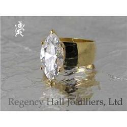 RHJ Wide Band Ring  Marquise Cubic Zirconium #1702629