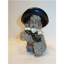 1959 GREY SPAGHETTI POODLE BLACK HAT and PISTOL#1702640